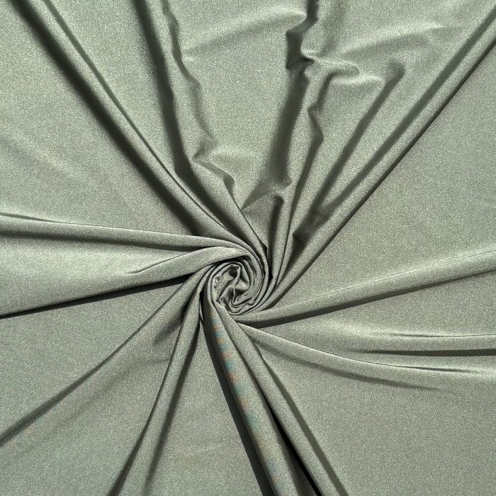 Tela Licra Power Destellante Verde Militar