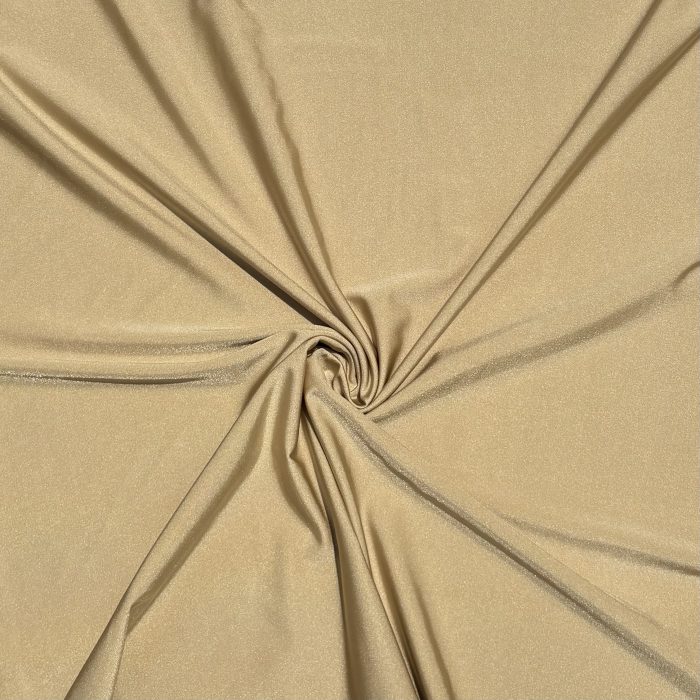 Tela Licra Power Destellante Dorado